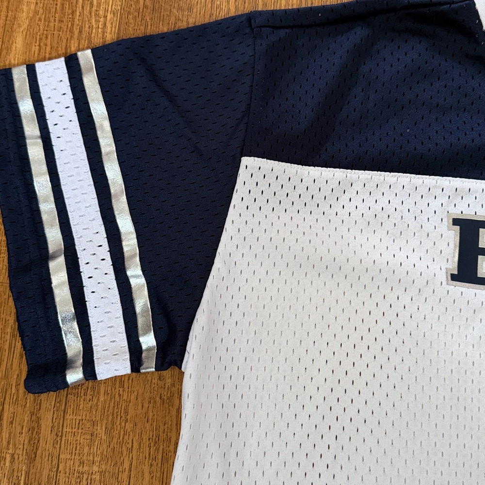 BYU COUGARS Colosseum Jersey WOMEN FOOTBALL UNIFORM SHIRT TREASURE CROPPED CROP - Picture 7 of 8